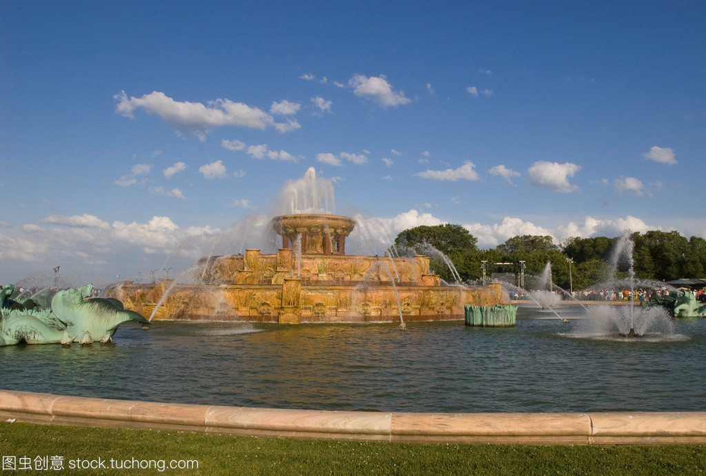 白金汉喷泉 人造奇观中的自然诗意