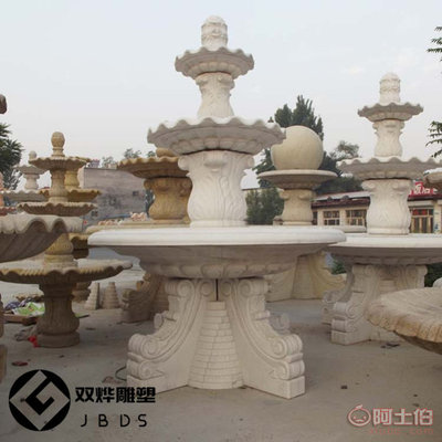 曲阳县双烨雕刻 匠心打造武汉热销大理石水钵与花岗岩喷泉石雕