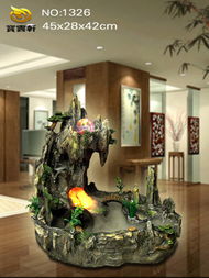 厂家直销流水喷泉 树脂家居工艺品摆件1326雕塑的魅力与价值