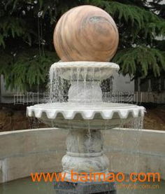 景观石雕花盆与喷泉水景 融合艺术、风水与定制的工艺精品