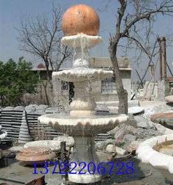 曲阳博越雕塑厂 专业批发高品质石雕喷泉与假山